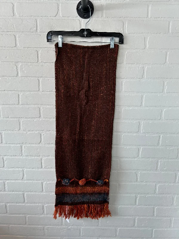 Scarf Winter By Jacques d'Albry In Brown & Orange