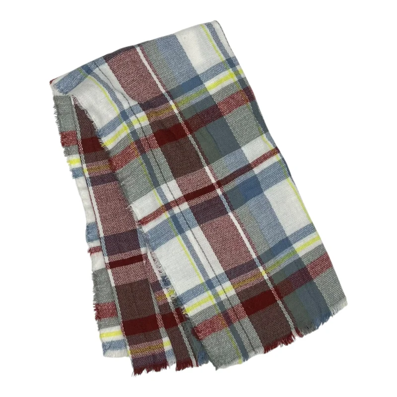 Scarf Winter By Clothes Mentor In Plaid Pattern