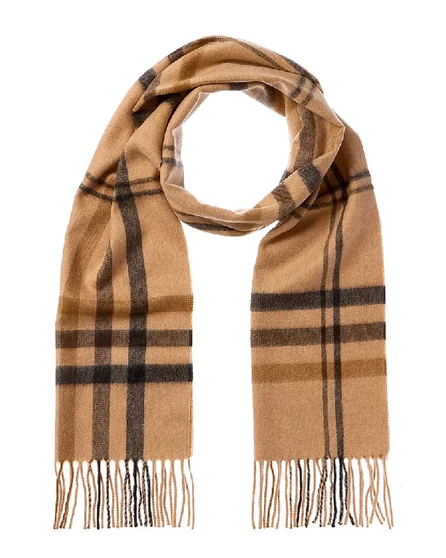 Amicale Cashmere Check Cashmere Scarf