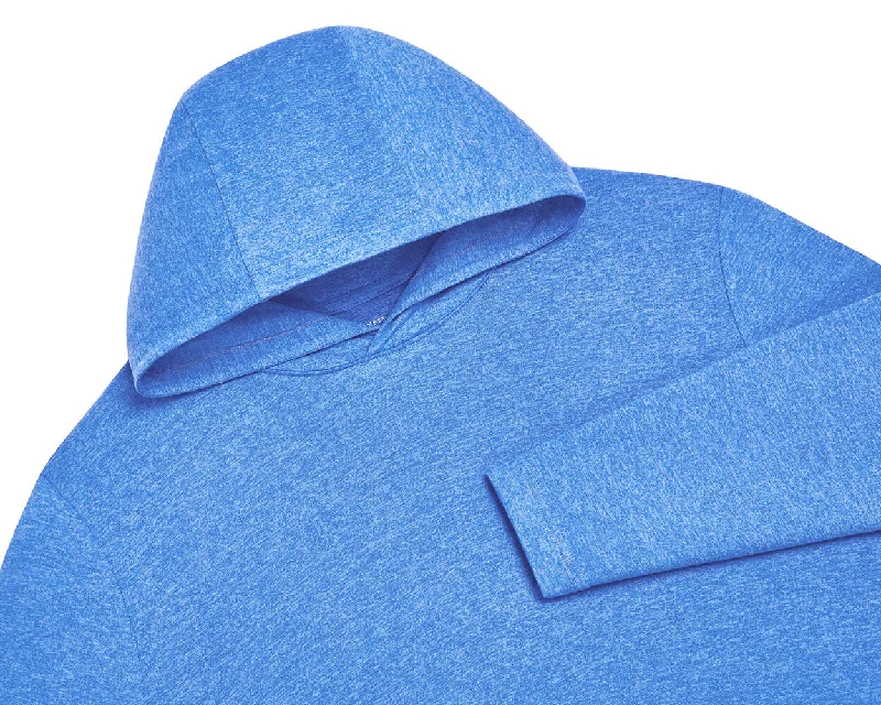 The Stowe Pullover: Heathered Marlin Blue