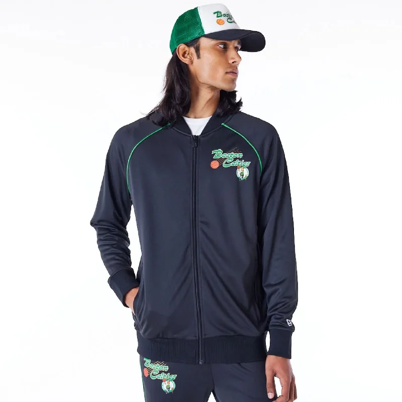 Boston Celtics NBA Script Black Track Jacket