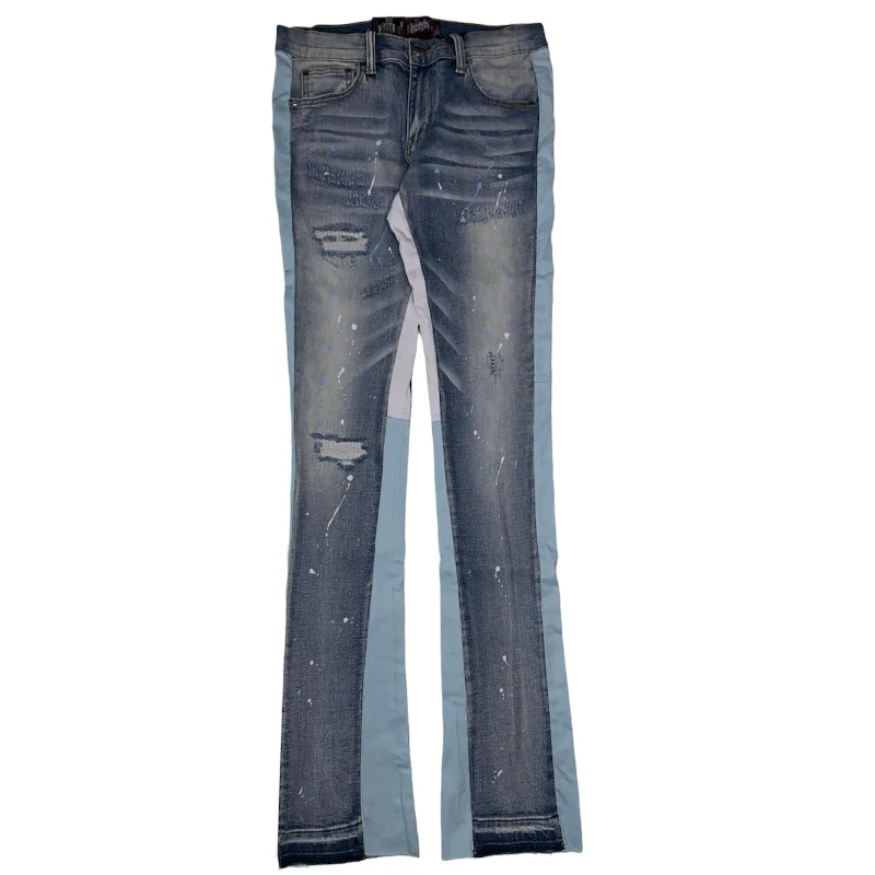 DenimiCity Stacked Trim Denim (Light Blue Wash) DNM-S700