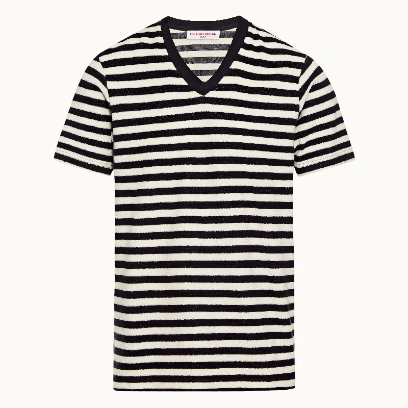 Nicolas Lux Towelling Stripe T-shirt