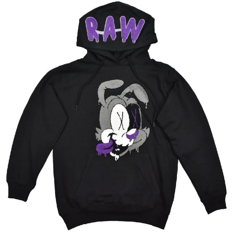 RAWYALTY NIGHTS PURPLE CHENILLE HOODIE