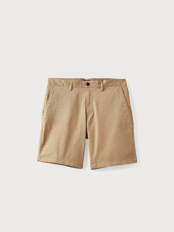 The Brunswick Chino Slim Fit 9in Short in Dune