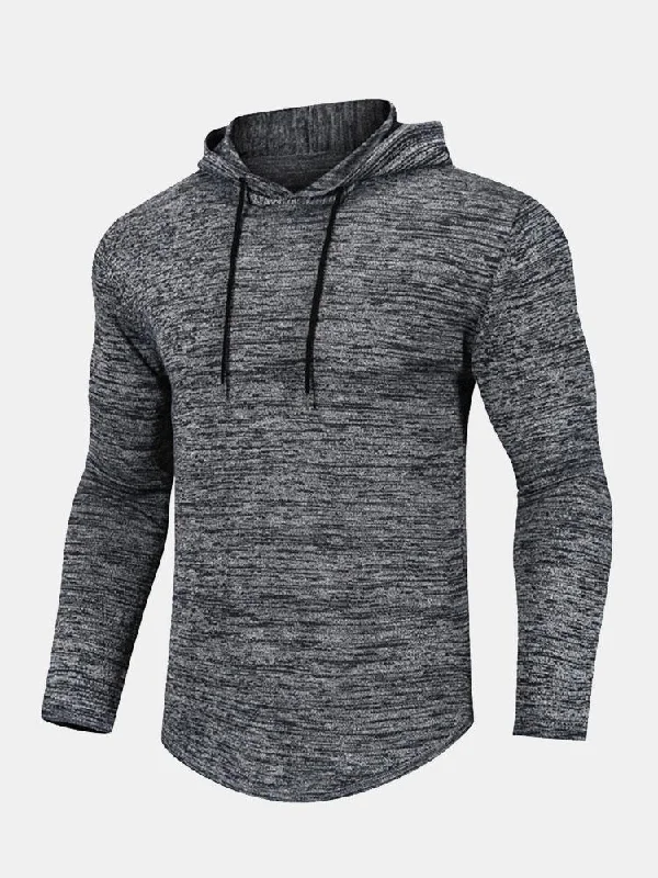 Slim Fit Knit Hooded Sweater