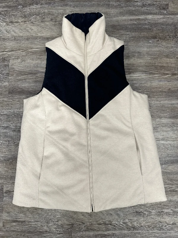 Vest Puffer & Quilted By Tuckernuck In Blue & Cream, Size: M