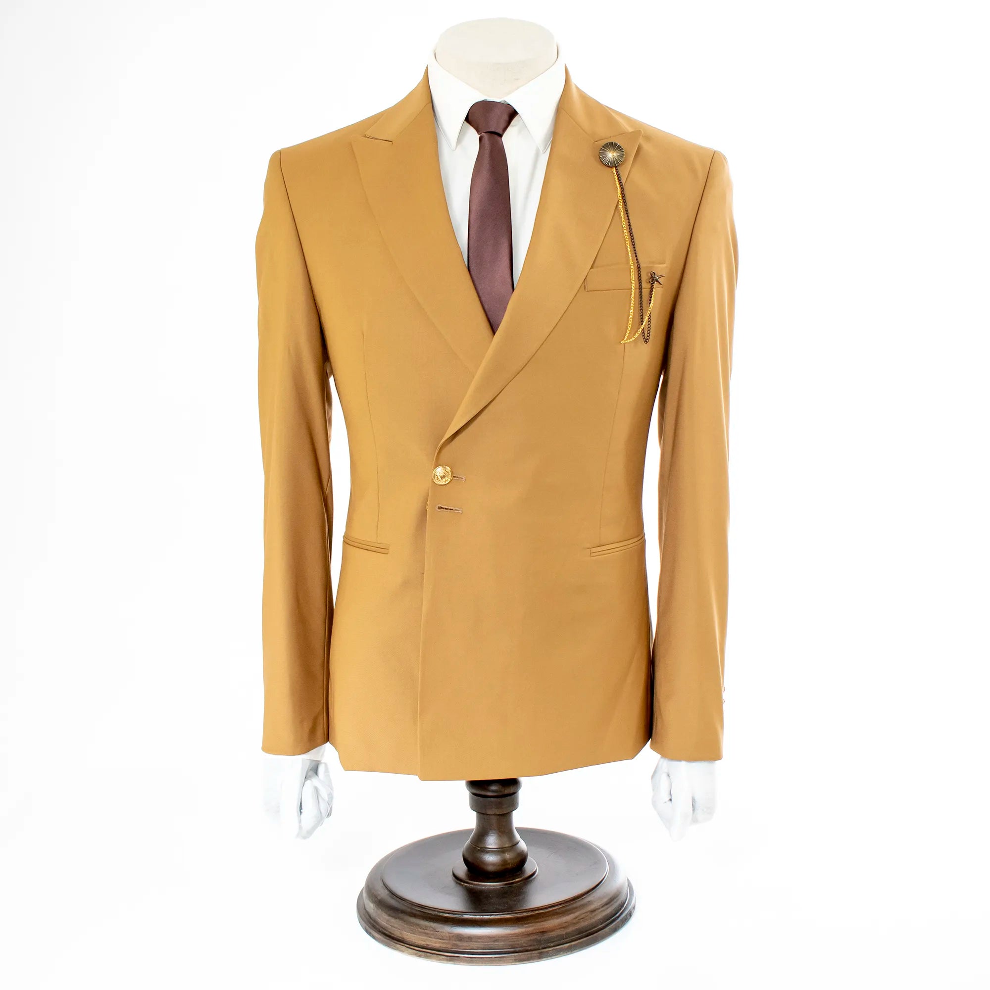 Marigold Stretch 2-Piece Slim-Fit Suit