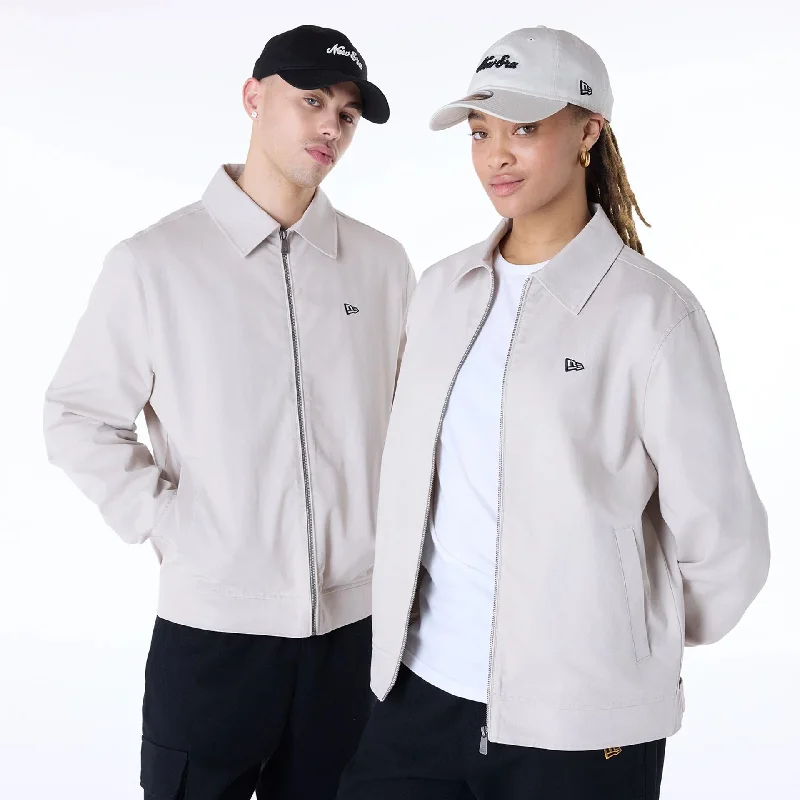 New Era Collared Cream Jacket