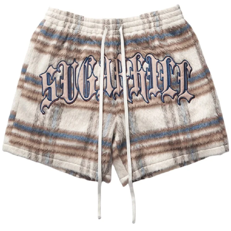 Sugar Hill "Tudor" Mohair Shorts (Tan Plaid) SH24-SUM2-27