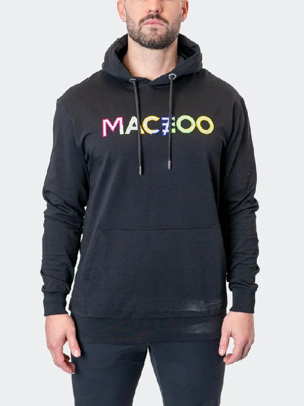 Maceoo Stretch Athletic Wear | Hoodie TrueColors Black