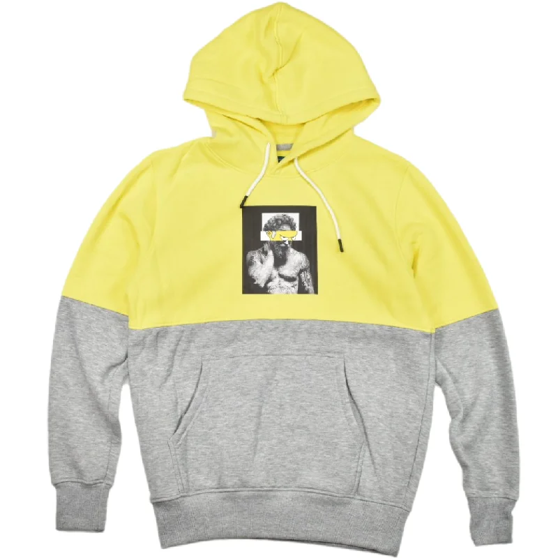 LEONINE HOODIE YELLOW/GREY