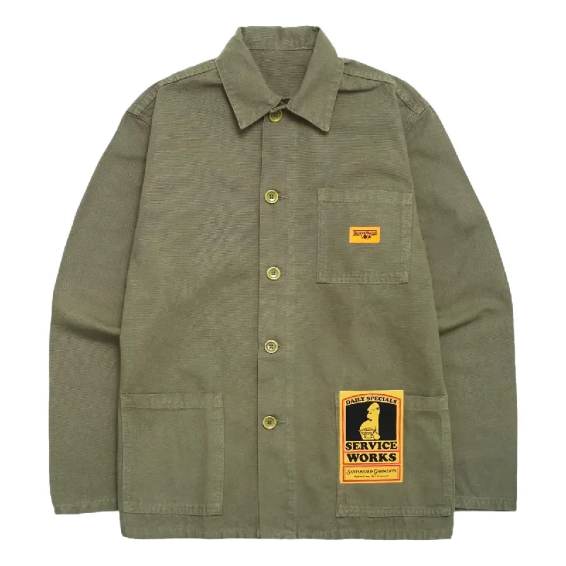 Canvas Coverall Jacket Olive