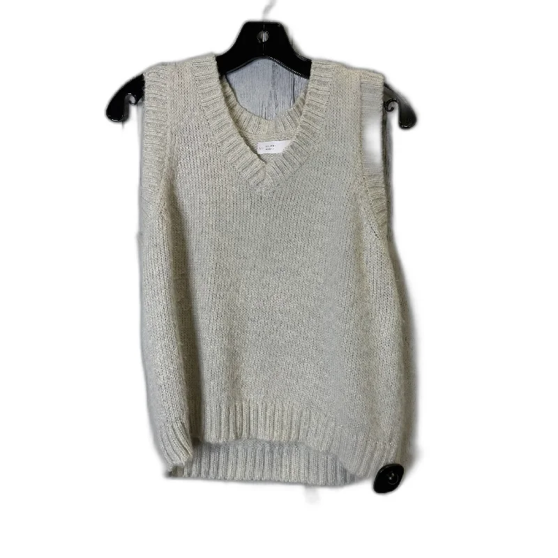 Vest Sweater By Clothes Mentor In Grey, Size: S