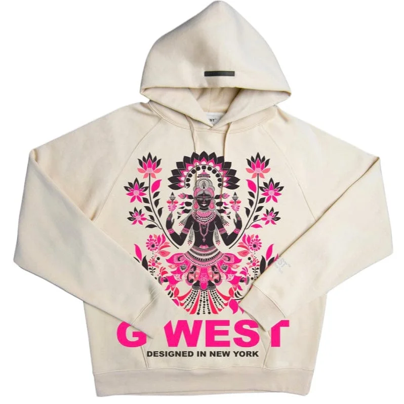 G West Mystic Goddess Hoodie (Cream/Pink)