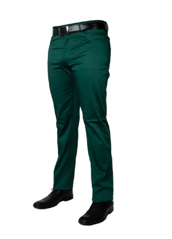 Prestige Green Men's Jeans Classic Fit Stretch Material