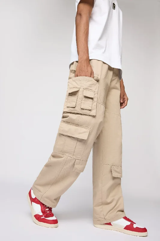 Ranger Beige Men's Utility Cargos