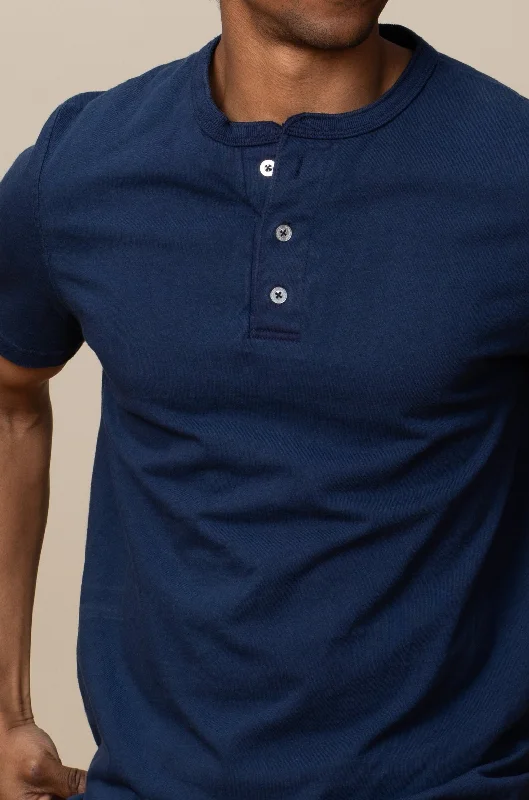 Adult Short Sleeve Henley Modern Fit