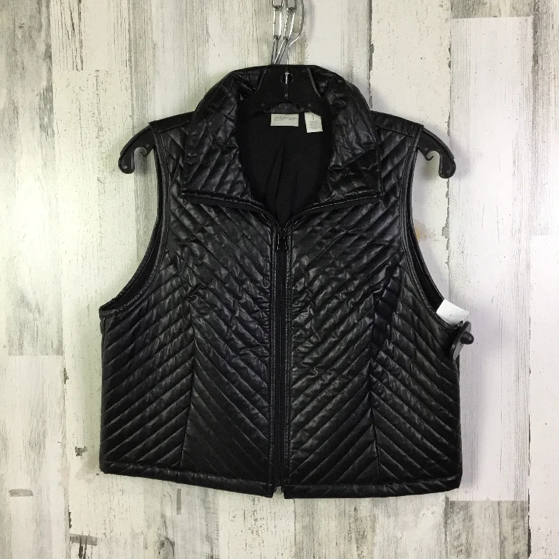 Vest Puffer & Quilted By Zenergy By Chicos In Black, Size: M