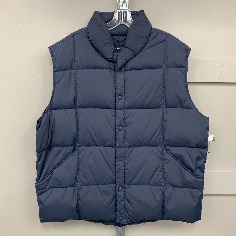 Vest Puffer & Quilted By Lands End In Navy, Size: Xl