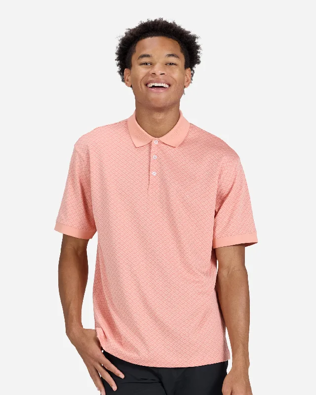 Melon Jacquard Polo