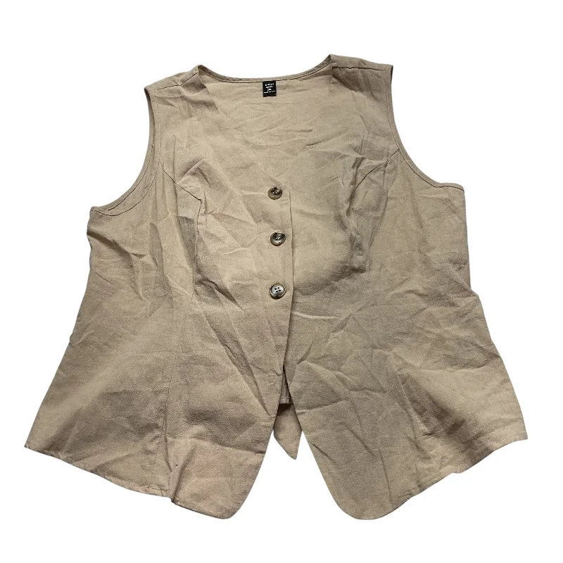 Vest Other By Shein In Beige, Size: 2x