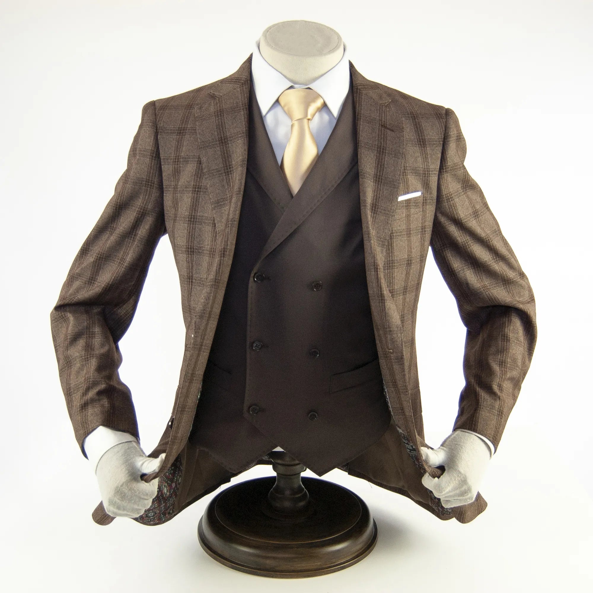 Coco Plaid 3-Piece Slim-Fit Suit