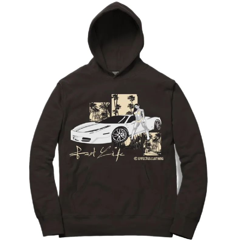 EFFECTUS FAST LIFE HOODIE CHOCOLATE