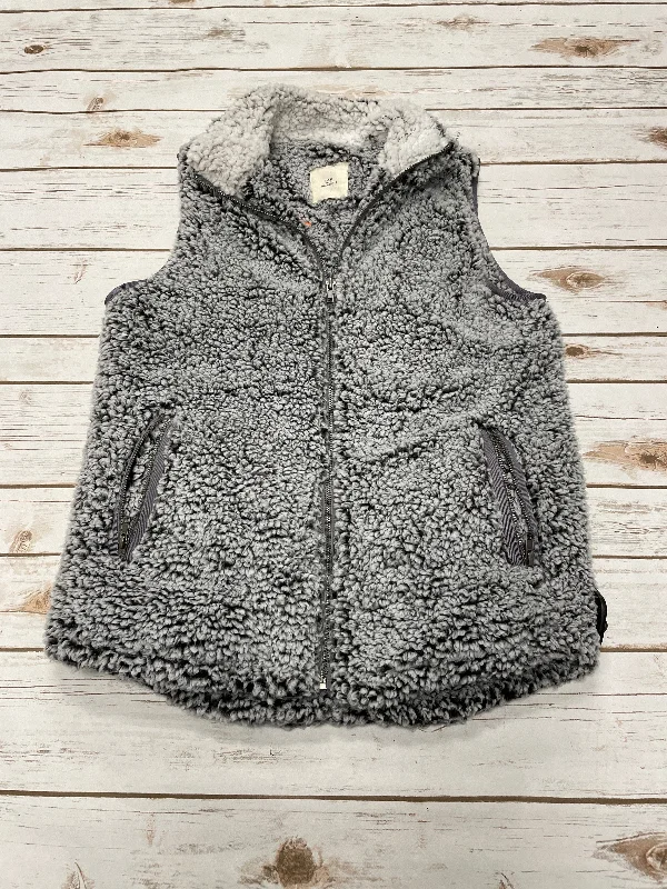 Vest Fleece By Thread And Supply In Grey, Size: S