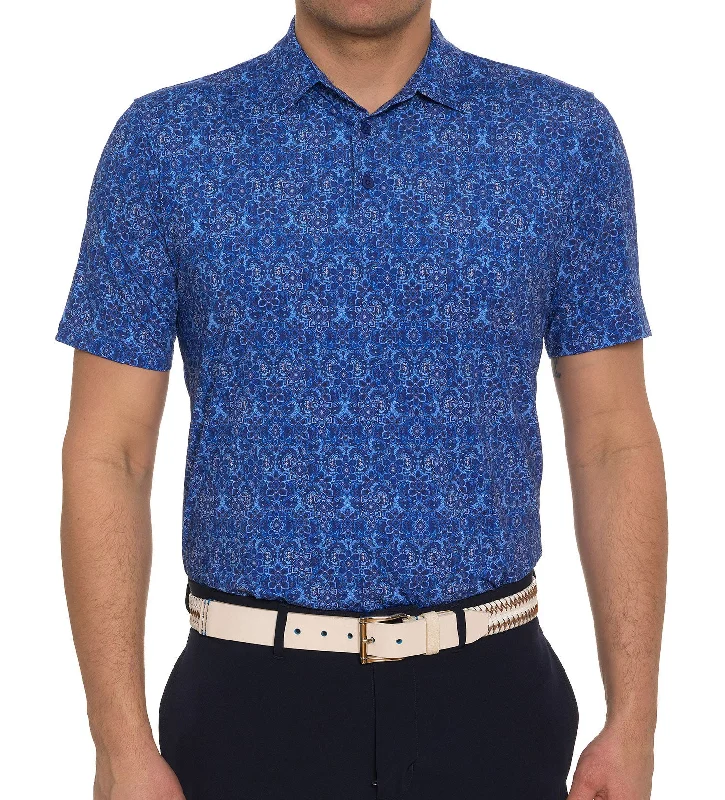 Robert Graham Short Sleeve Medallion Tiles Polo