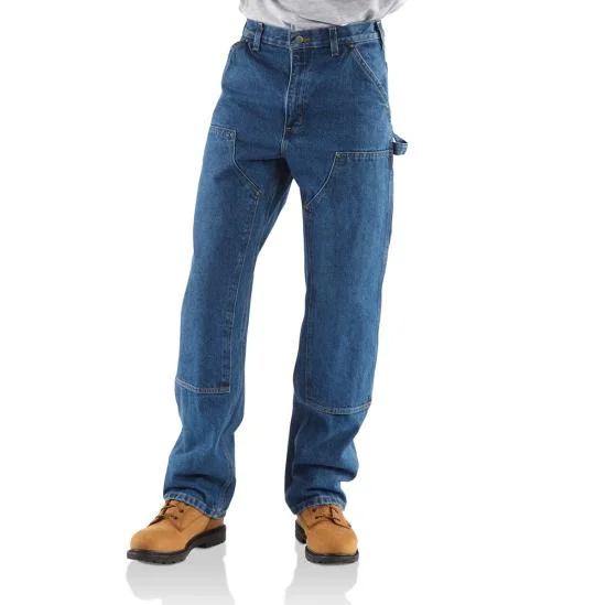 Men's Loose Fit Heavyweight Denim Double-front Utility Logger Jean