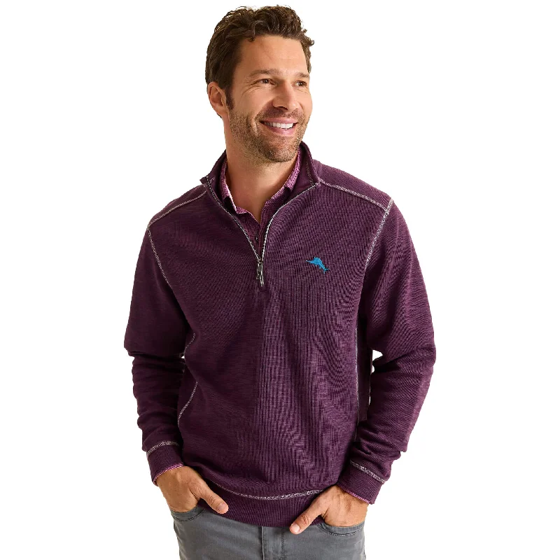 Tommy Bahama Tobago Bay Half Zip Sweater - Blackberry Fizz