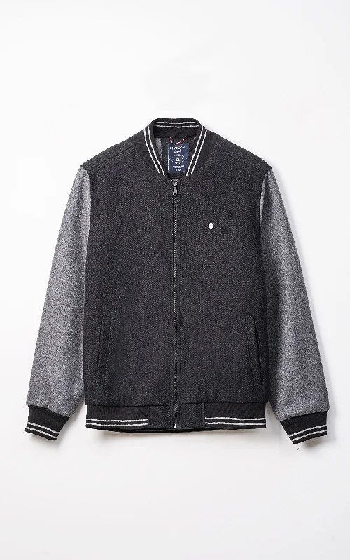 WOOLEN JACKET CHARCOAL