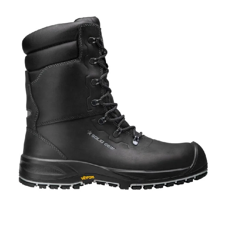 Solid Gear by Snickers 74001 Sparta Thermo-Lined High Leg Winter S3 Side Zip Wide Fit Safety Boots