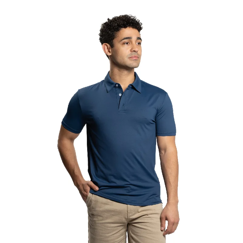 Tech Polos - Navy