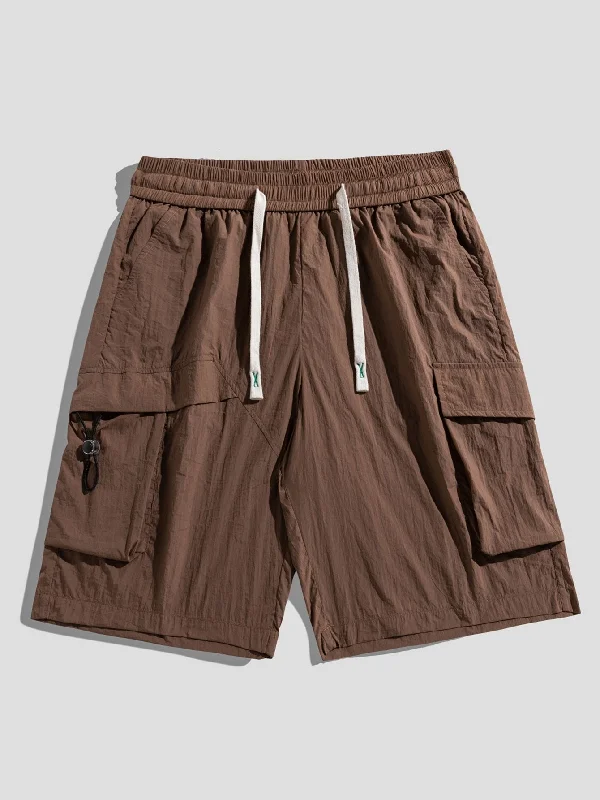 Nylon Cargo Shorts