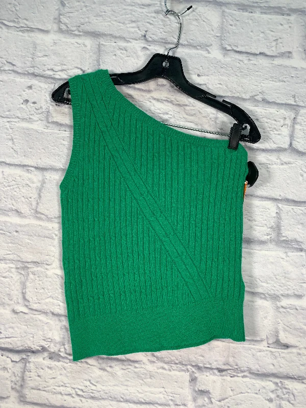 Vest Sweater By Maeve In Green, Size: M