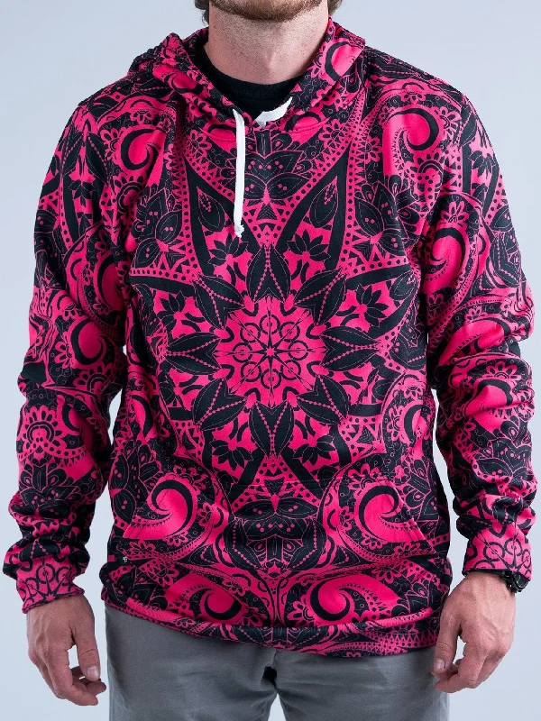 Electro Pink Mandala Unisex Hoodie