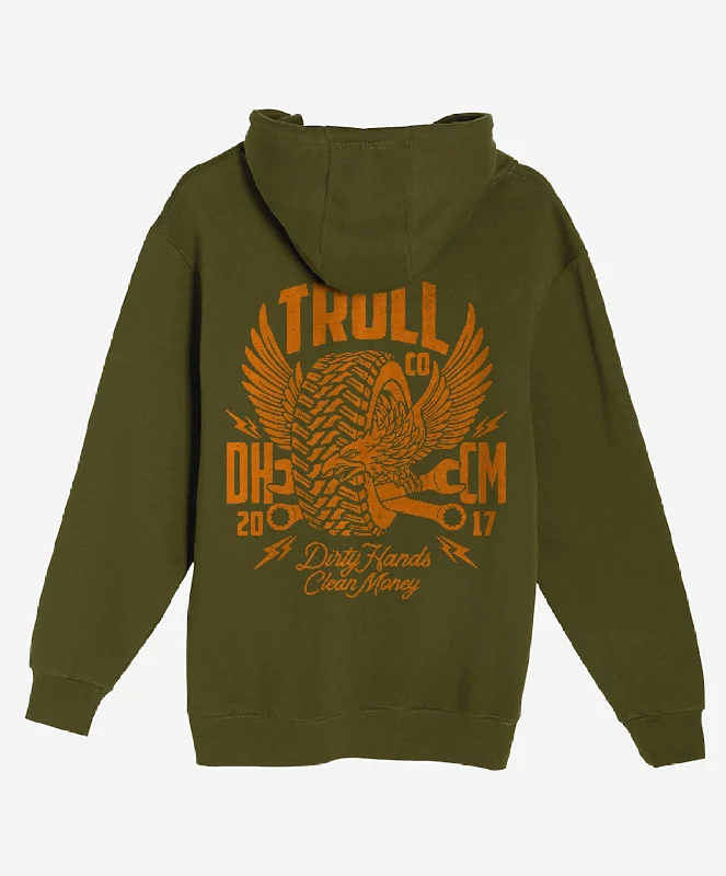 Troll Co. Men's Winged Roller Graphic Hoodie