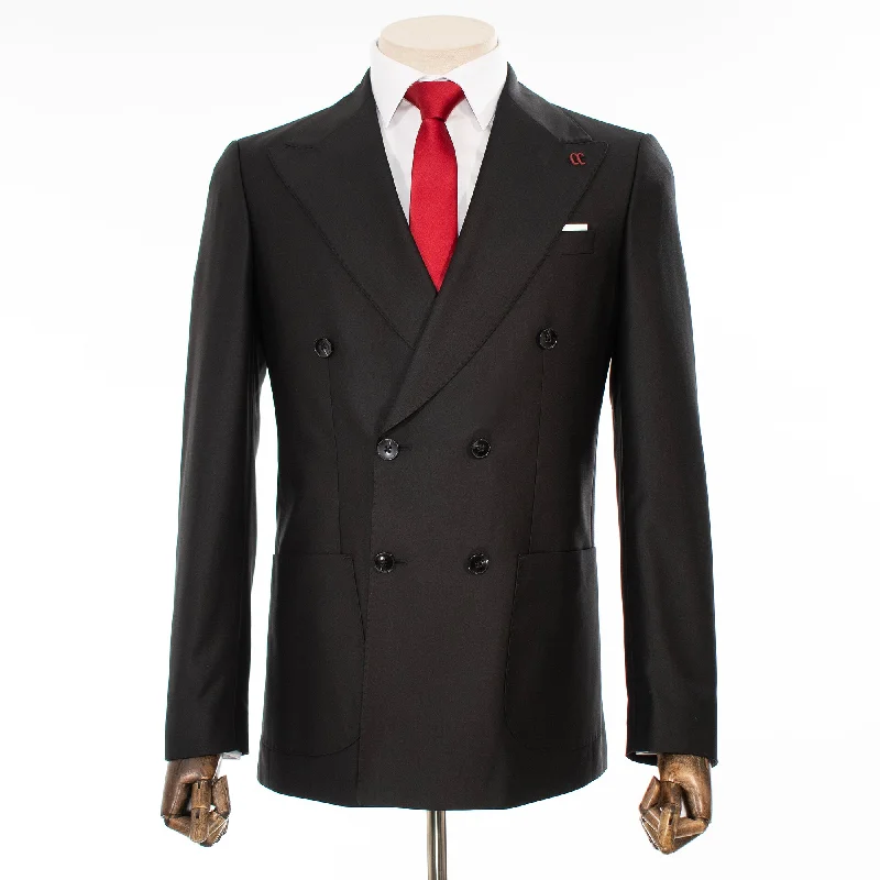 Dark Gray Double-Breasted 2-Piece Suit