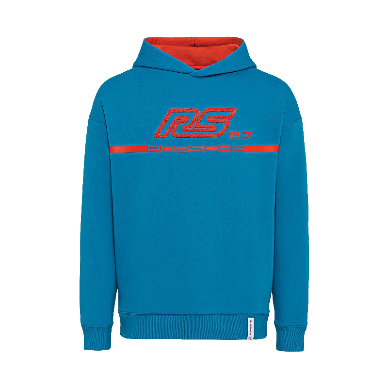 Porsche Men's Hoodie, Blue & Orange - RS 2.7