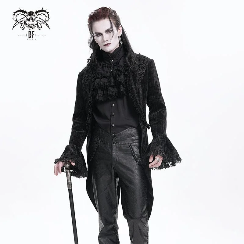 Men's Gothic Lace Swallow-tailed Jacket