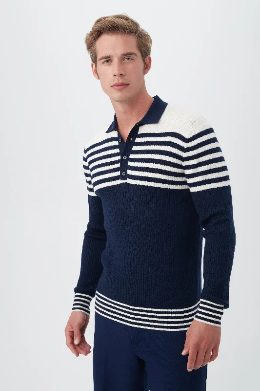 Jules Long Sleeve Polo Sweater