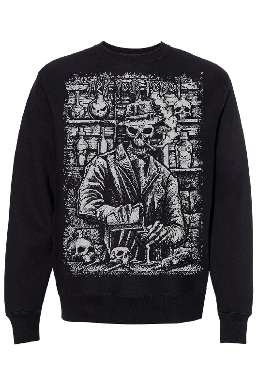 Pick Your Poison Skeleton Sweatshirt