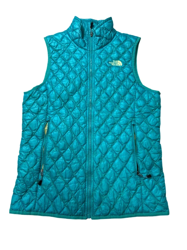 Vest Puffer & Quilted By The North Face In Blue & Green, Size: M