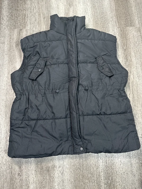 Vest Puffer & Quilted By Blu Pepper In Black, Size: L