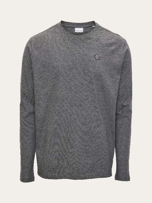 Badge long sleeve - Dark Grey Melange