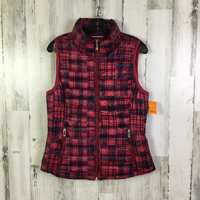 Vest Puffer & Quilted By Tommy Hilfiger In Red, Size: S