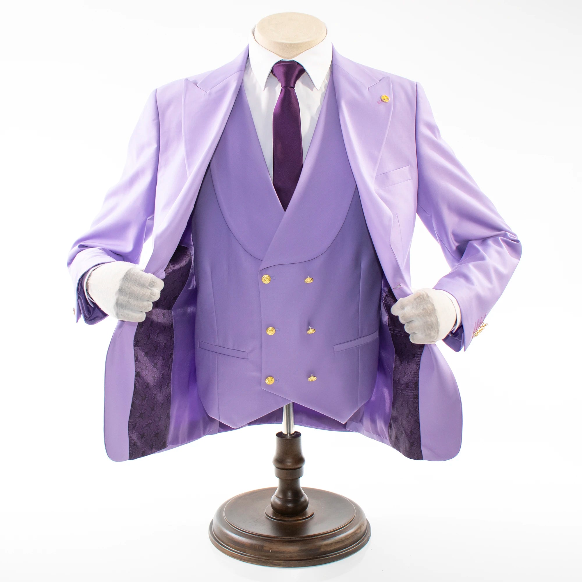 Lavender 3-Piece Slim-Fit Suit