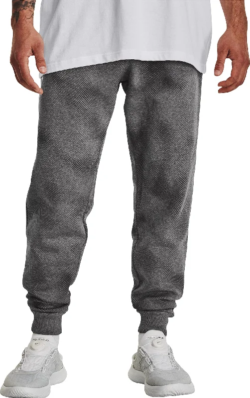 Under Armour Rival Fleece Printed Mens Training Joggers - Grey